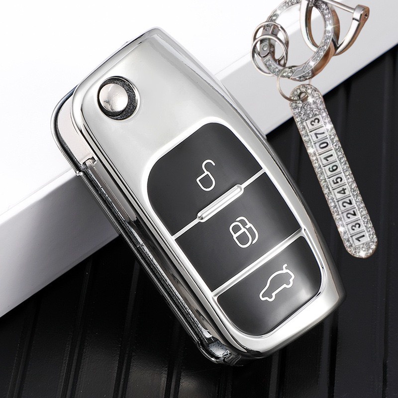 Ốp khoá TPU xe ô tô Ford Ranger, Focus, Fiesta, Ecosport -  ôm sát chìa khóa bảo vệ cao cấp - otofunmoclan
