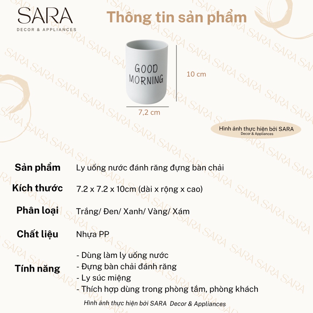 Ly uống nước ly đánh răng đựng bàn chải