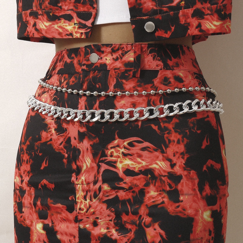 Xích đeo quần jeans short cá tính 2 tầng M113