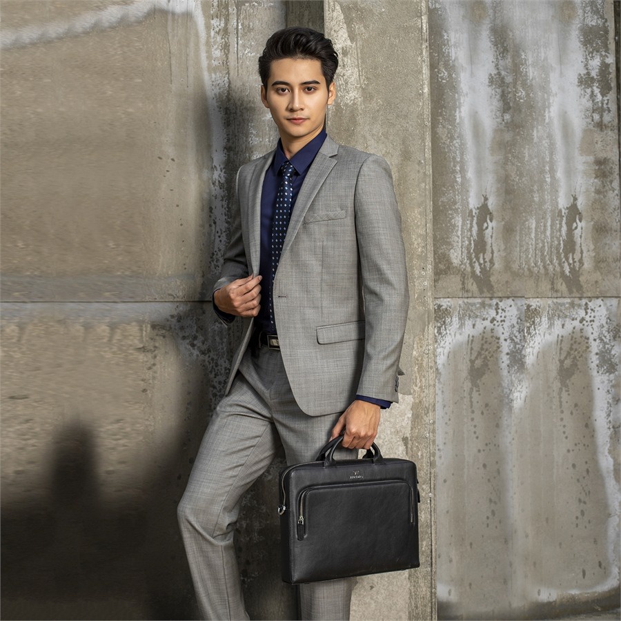 Bộ suit nam ARISTINO phom suông nhẹ, thiết kế lịch lãm, chất liệu mềm nhẹ, thoải mái- ASU001W9