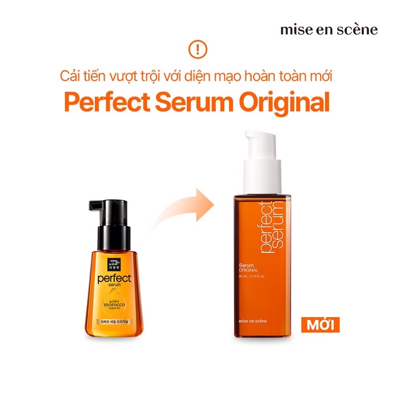 Dưỡng Tóc Mise En Scene All New Perfect Hair Serum Styling và Golden Morocco