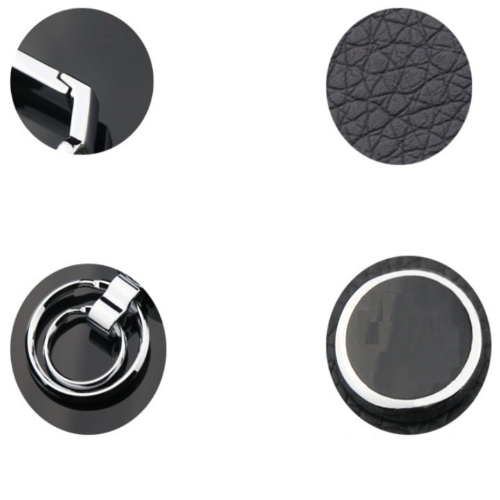 Móc Chìa Khóa Ô Tô Bọc Da Cao Cấp Gắn Logo Theo Hãng Xe Thiết Kế Sang Trọng