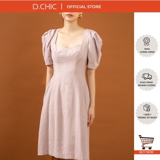 Váy tay phồng vai xếp lý bổ mảnh d.chic ms: 2812777
