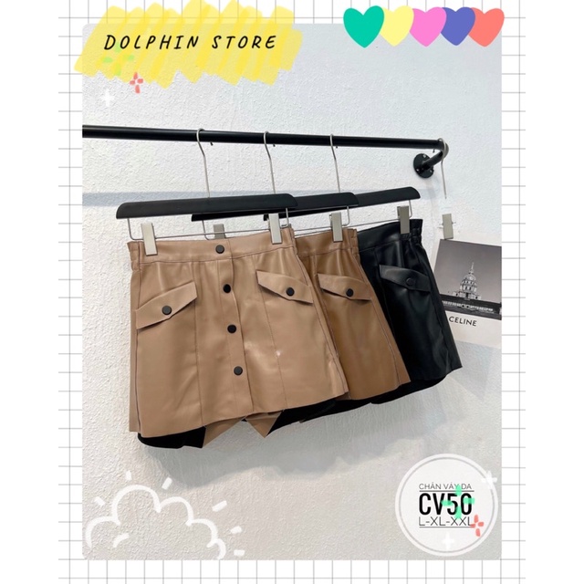 BIGSIZE Chân váy da bigsize