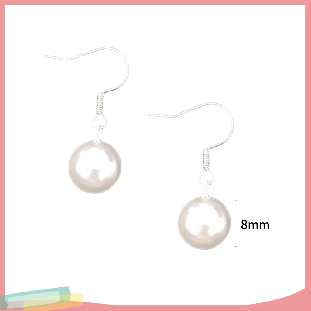 1 đôi khuyên tai đính ngọc trai giả thời trang cho nữ