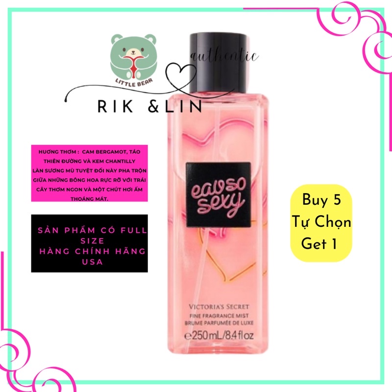 Auth _EAU SO SEXY _ Xịt Thơm Body Mist Toàn Thân USA