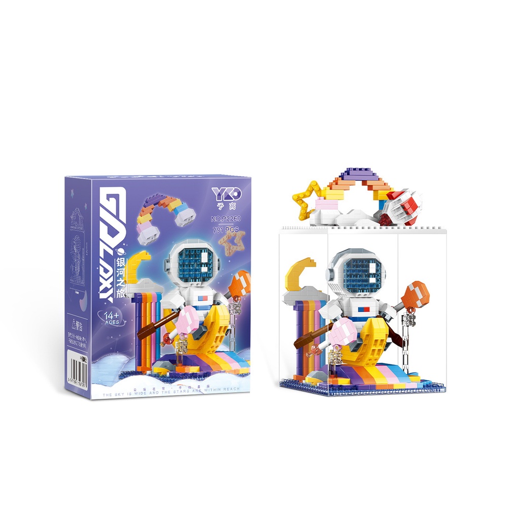 Toy micro particle building block toy assembly toy 2159-2161 astronaut series model