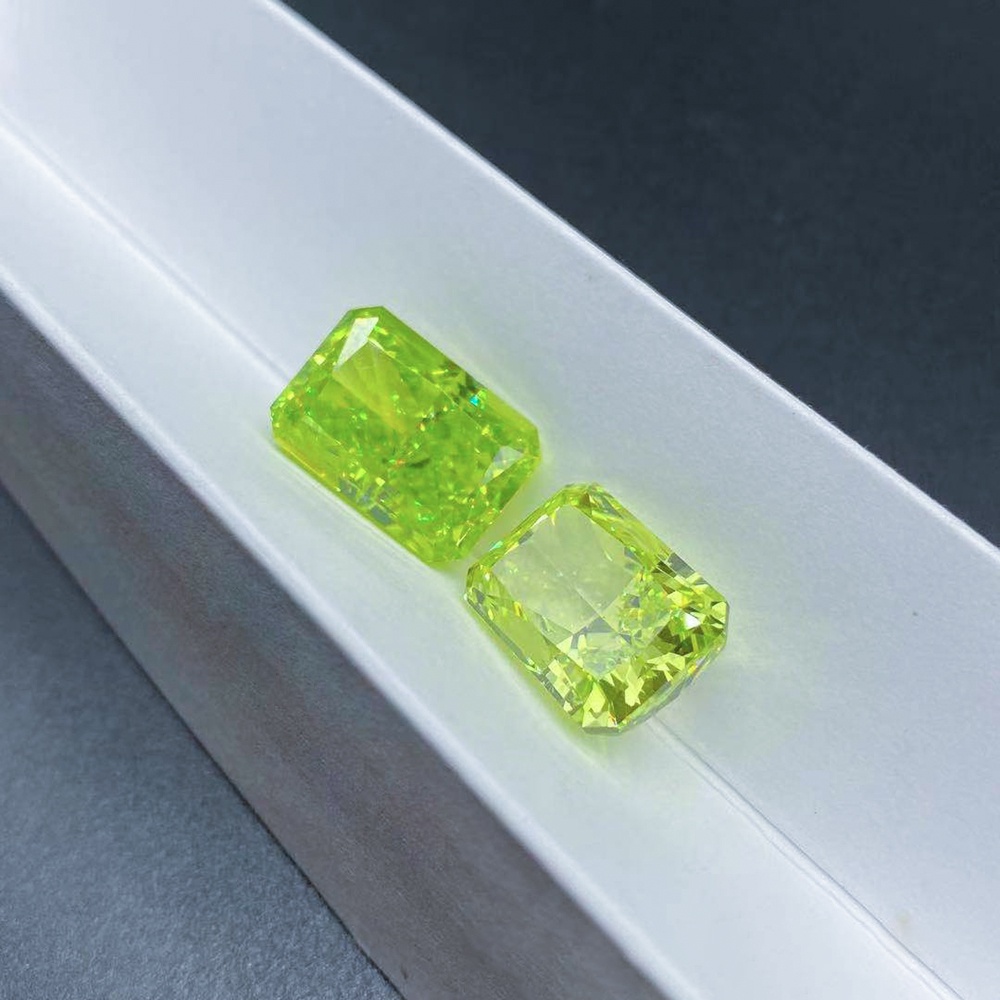 Cz Đá Cắt Táo Xanh Bằng carbon Cao Cấp Màu Sắc Đẹp Mắt