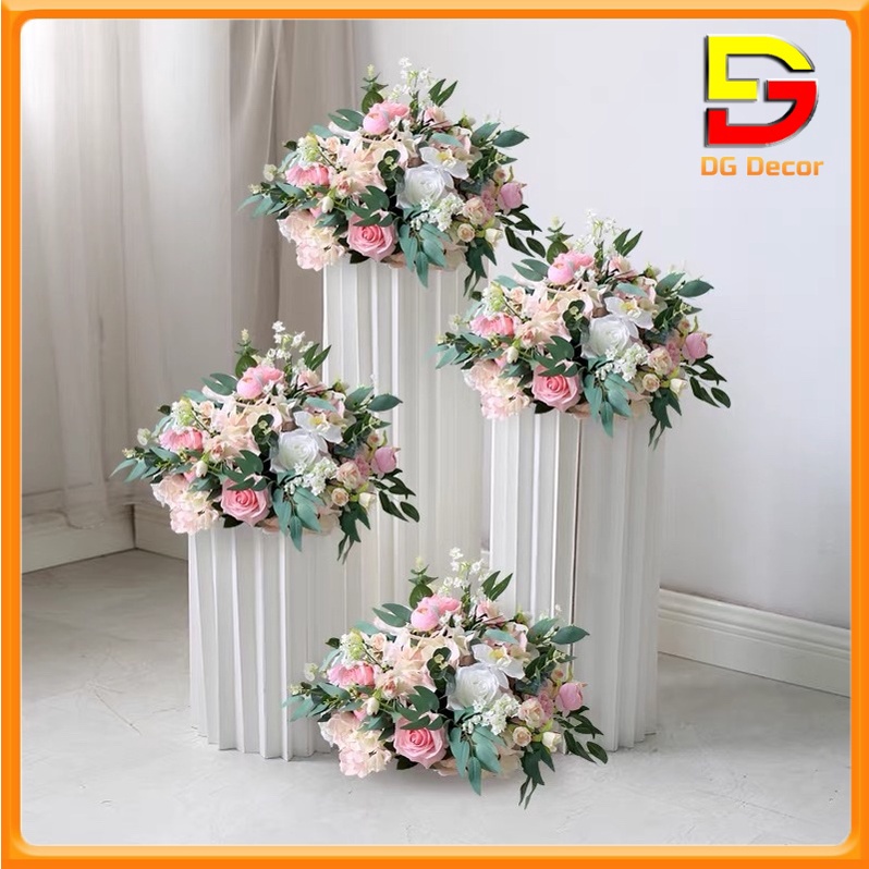 Hoa Giả Lẵng Hoa Hồng Mix Nhiều Mẫu Cắm Sẵn Trang Trí Sự Kiện Lễ Cưới Tiệc Sinh Nhật DC-179