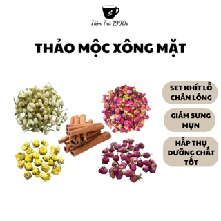 Thảo mộc xông mặt, thảo dược đẹp da se khít lỗ chân lông, giảm sưng mụn