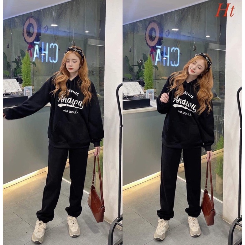 Bộ nỉ hoodie Andy H2B688