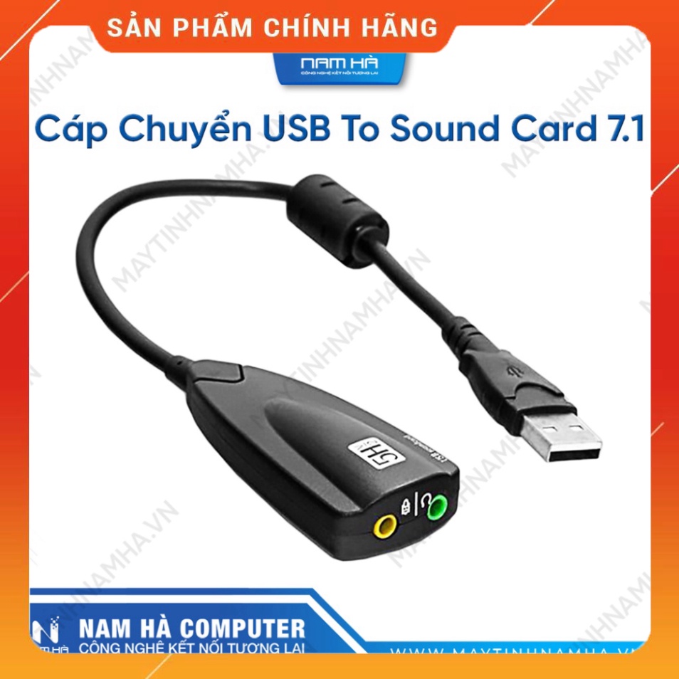 ATA Cáp chuyển USB to Sound Card 7.1 (Chuyển tiếng động từ USB ra 3.5) ATA
