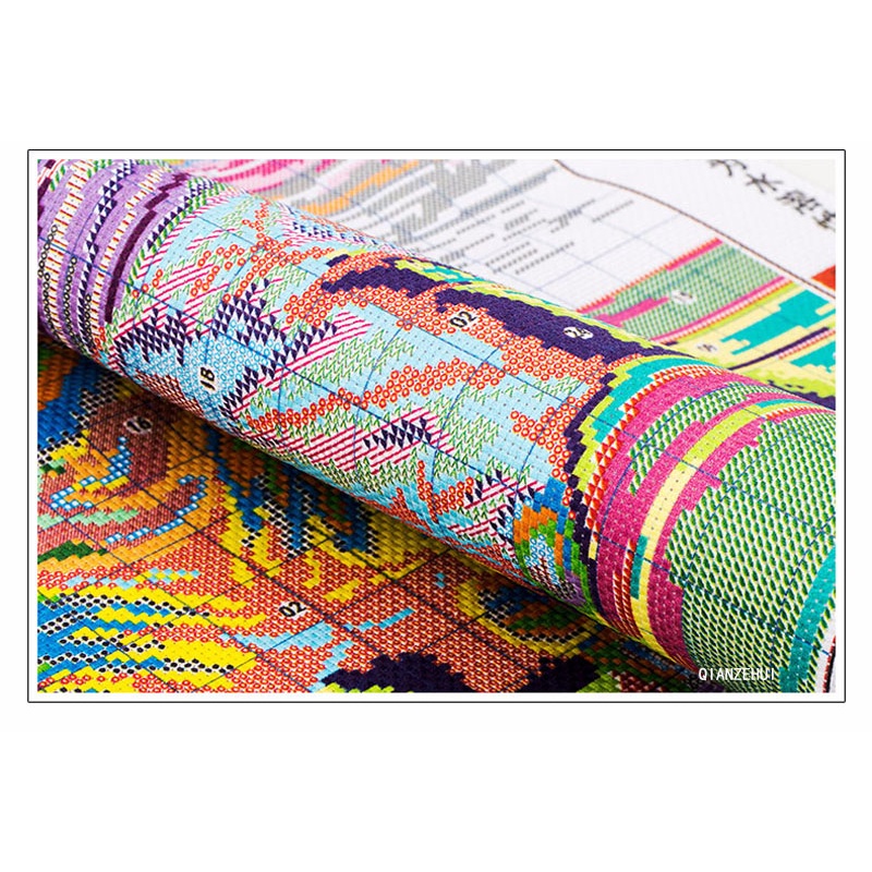 Tranh Thêu Chữ Thập Sợi Cotton 11CT Tự Làm Vẽ Hình Phong Cảnh Động Vật Nhỏ Trang Trí Phòng Ngủ Phòng Khách Phòng Ngủ Trẻ Em