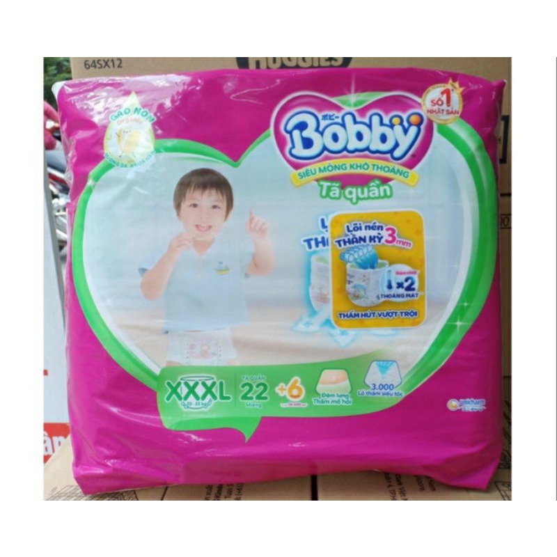 🏰HCM 🏰 Tã quần Bobby lõi nén 3 mm size S46+6/ M42+4 / L38+4 / XL32+4 / XXL28+4 / XXXL22+4