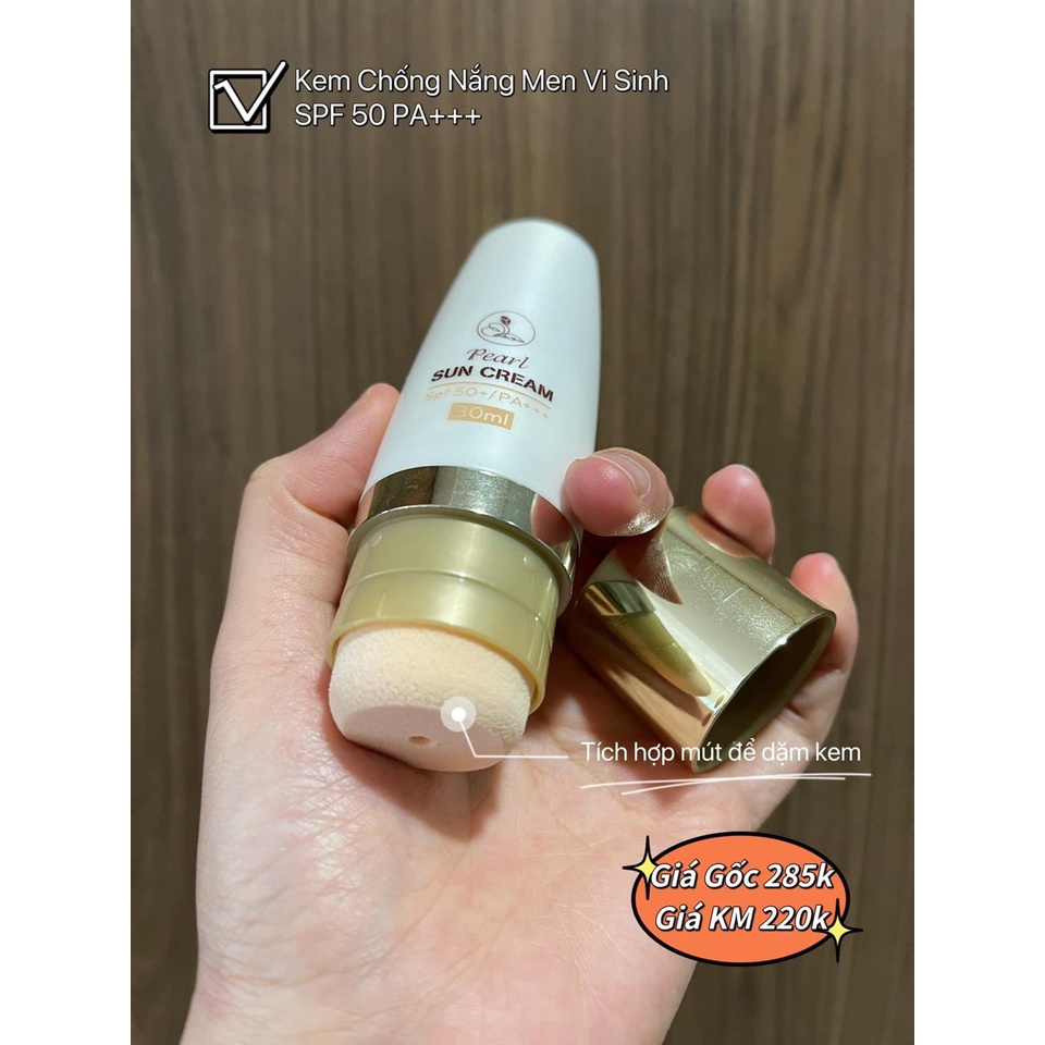 Kem Chống Nắng Pearl Sun Cream SPF 50 PA +++ -PSC 30ml Minigarden PV994