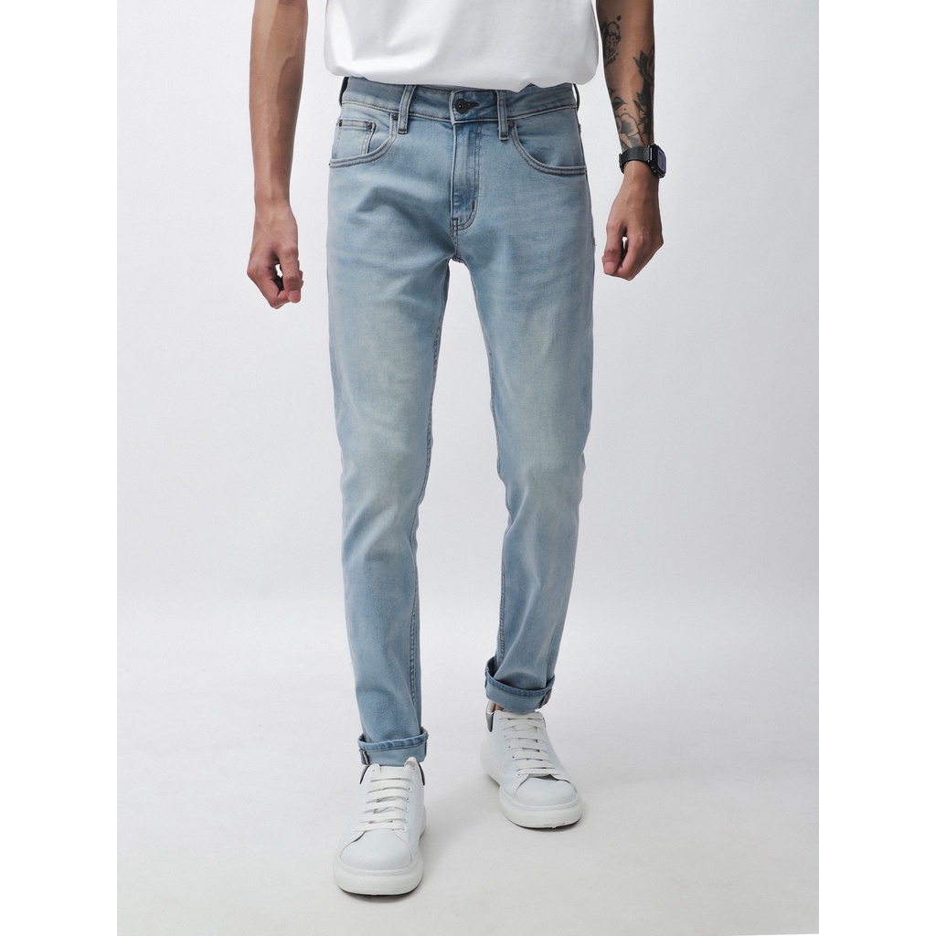 QUẦN BÒ - QUẦN JEAN - DEFOXX - WASH BLUE GREY - FORM SLIM FIT - CODE: 221217