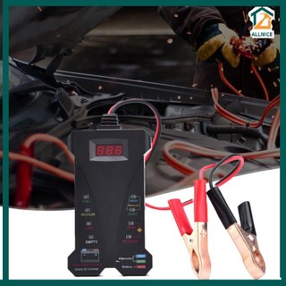【1202】 Battery Tester 12V Digital Tester Charging System Analyzer Led Display Led