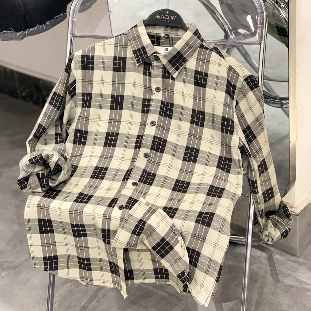 BST Áo Sơ Mi Caro Nam Mẫu Mới BEACON DENIM Mã 410,411,412,413