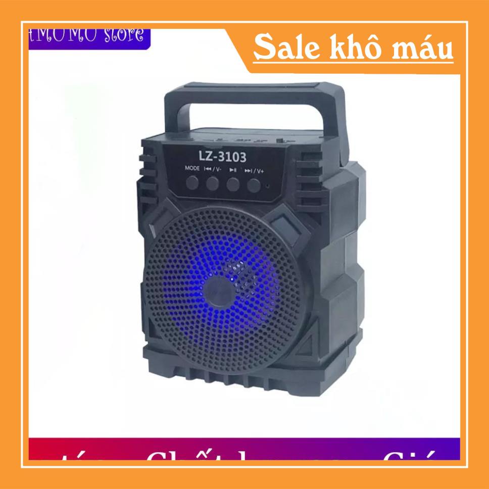 Loa Bluetooth mini xách tay lz3101 - lz3103 nhỏ gọn âm thanh siêu hay đèn led nhấp nháy Hỗ trợ cắm thẻ nhớ, USB