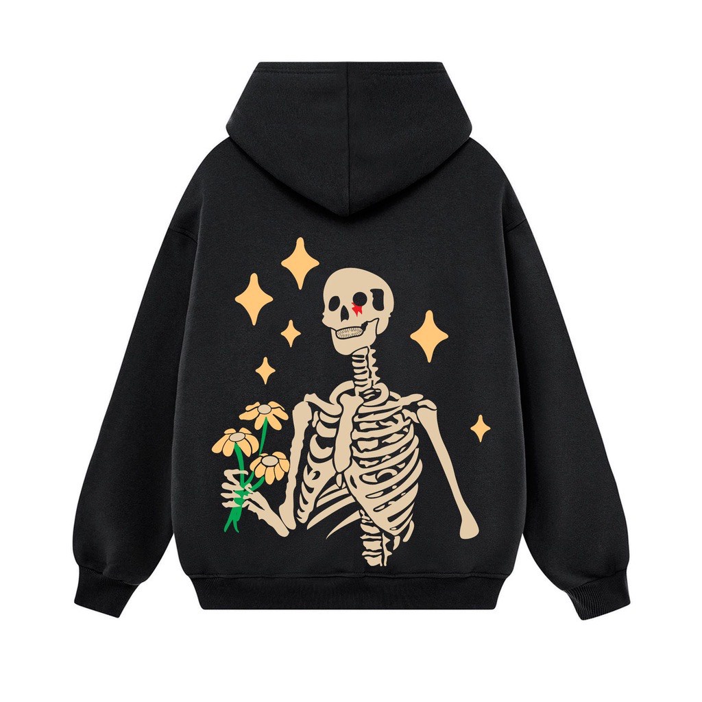 Áo Hoodie Athanor Iwish For Happiness Mũ Trùm 2 Lớp Form Unisex Chất Vải Nỉ Bông Cotton
