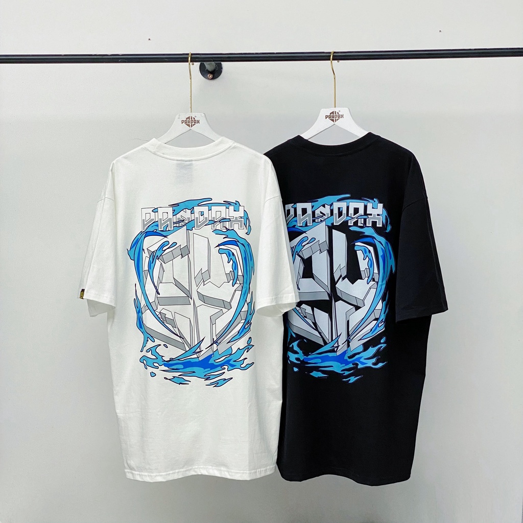 Áo thun local brand nam nữ Pandax Water logo , áo phông rộng unisex , basic tee 100% cotton chính hãng