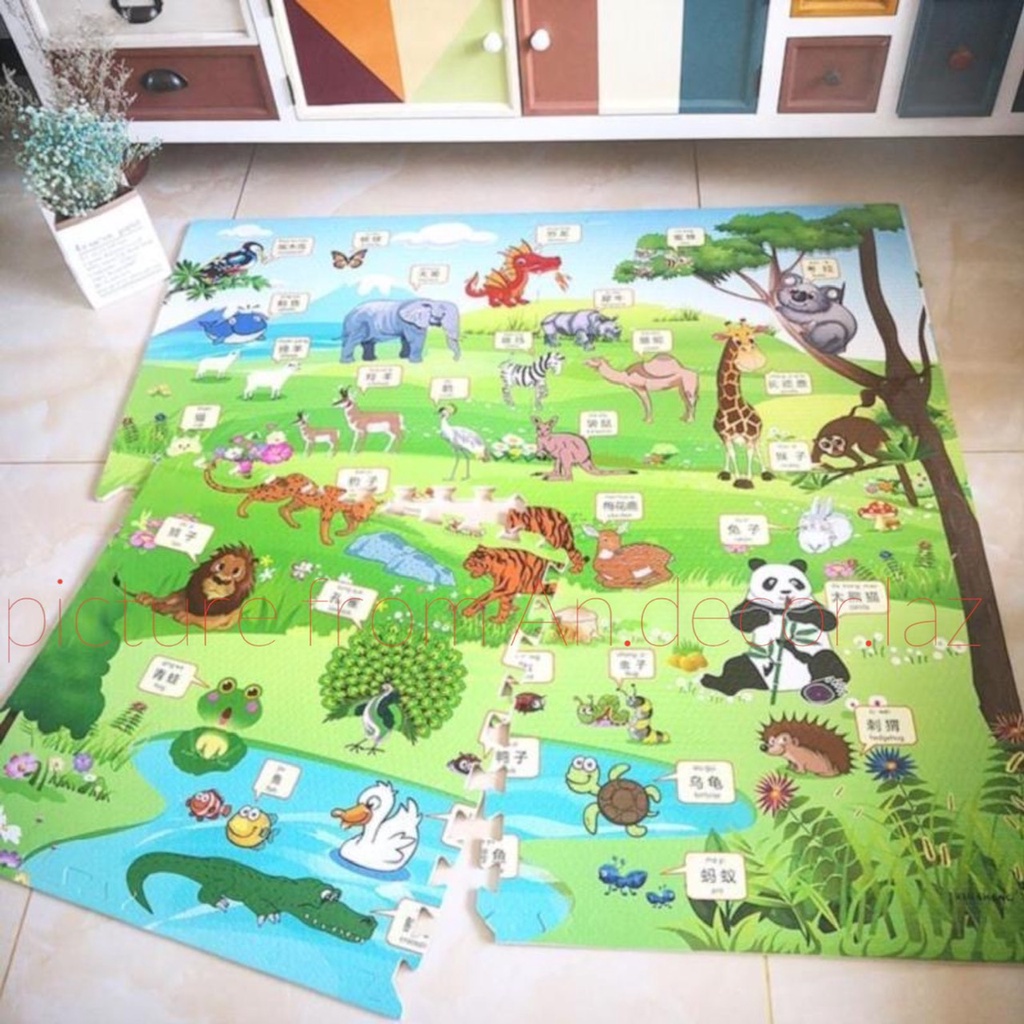 XỐP GHÉP TRẢI SÀN 60x60 CM LOẠI 1, SET 4 TẤM, ĐỦ MẪU