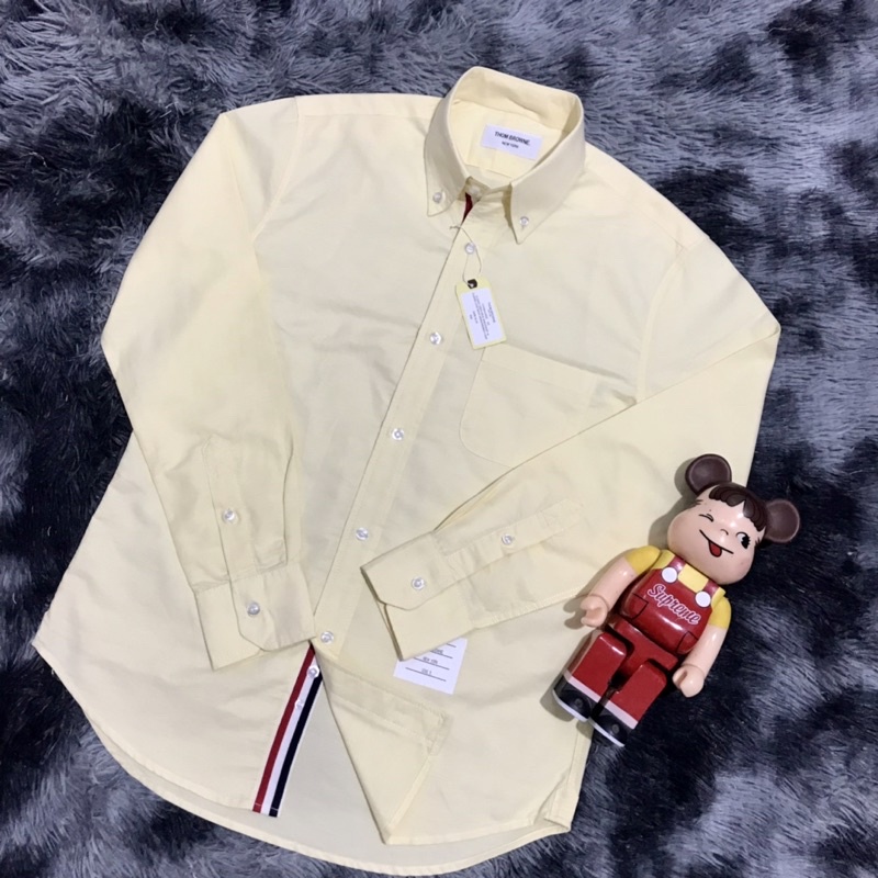 Áo sơ mi Thom Browne vàng chanh viền trong cao cấp Nguyễn