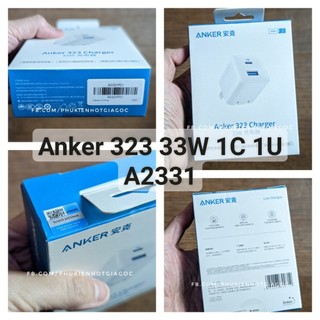 (New fullbox) Cốc Anker PowerPort PD+2 2 cổng Sạc nhanh 20W + IQ 2 A2636 / Sạc PD 33W A2626 / Sạc A2628 40W Duo