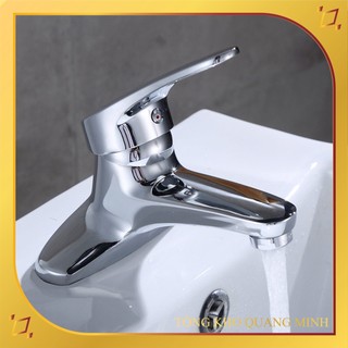 Vòi nóng lạnh chậu rửa mặt, Vòi Lavabo nóng lạnh 2 chân chất liệu hợp kim mạ crom cao cấp bền bỉ với thời gian