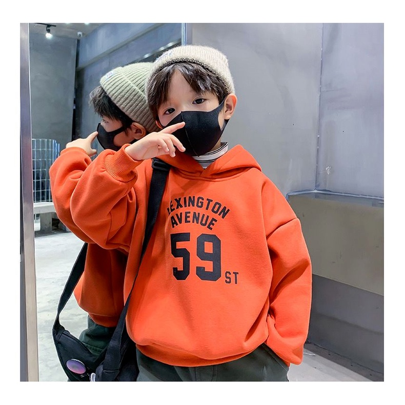 Áo Hoodie Dày Dặn Ấm Áp Thời Trang Hàn Quốc Cho Bé Trai