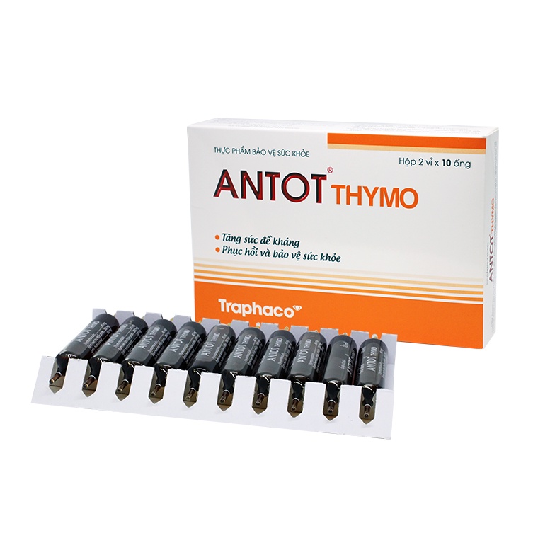 (Hộp 20 ống) Siro ANTOT THYMO - thymomodulin tăng sức đề kháng, tăng cường miễn dịch