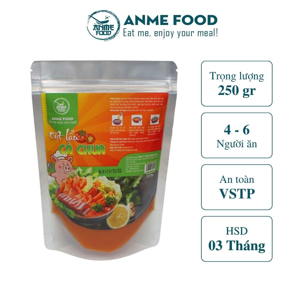 Nước Cốt Lẩu Cà Chua ANME FOOD Gia Vị Nấu lẩu Thơm Ngon Chuẩn Vị 250g Một Gói Dùng Cho 4 Đến 6 Người Ăn