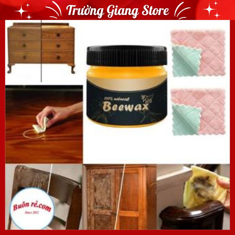 sáp ong lau bóng gỗ cho mọi nhà sau một lần lau đồ dùng sẽ bóng như mới