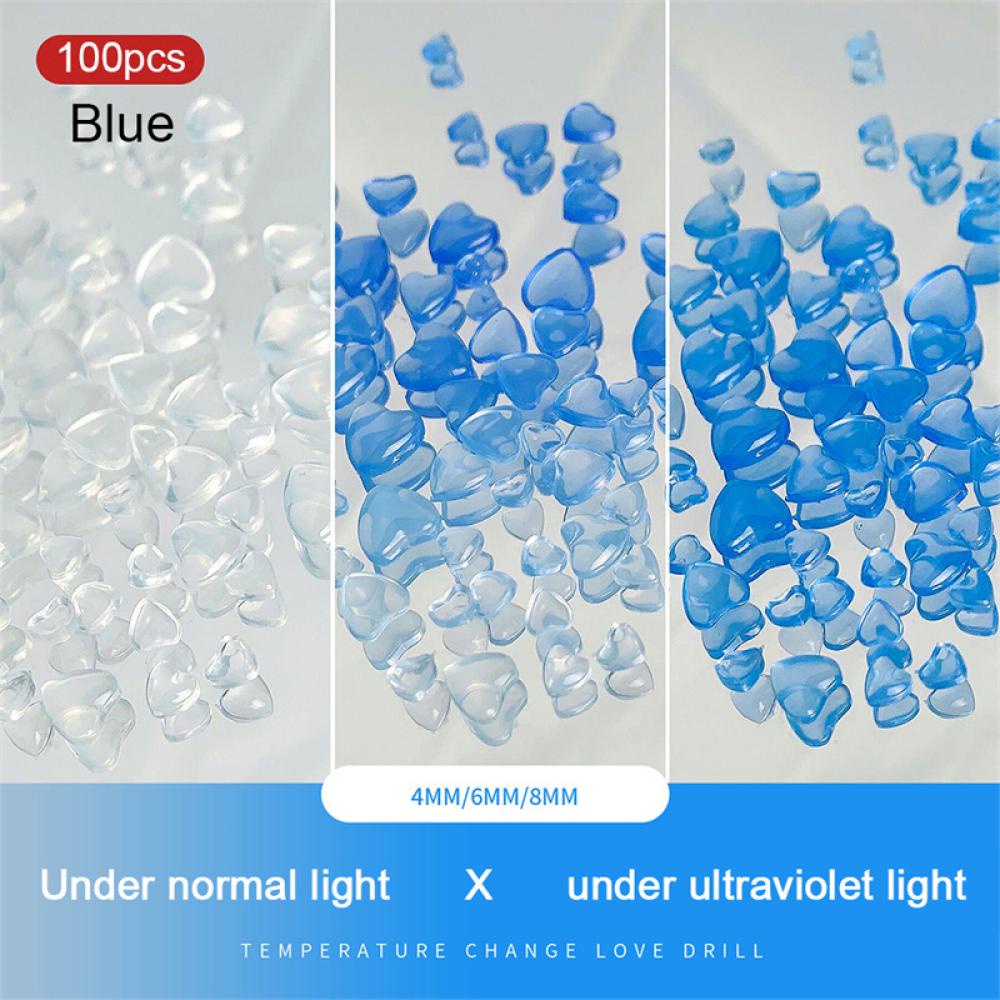 Bộ 100 Miếng Dán Móng Tay Trong Suốt M1S7 DIY