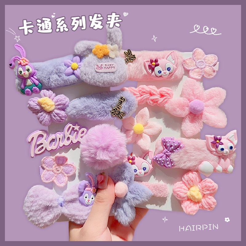 Set 10 Kẹp Tóc Hình Quả Dâu Tây Dễ Thương Cho Bé Gái