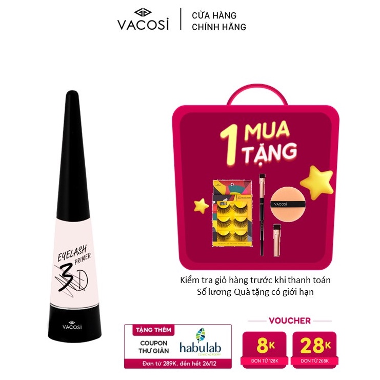 Keo Dán Mi VACOSI - Tặng Lông Mi Giả 4D VACOSI Chính Hãng