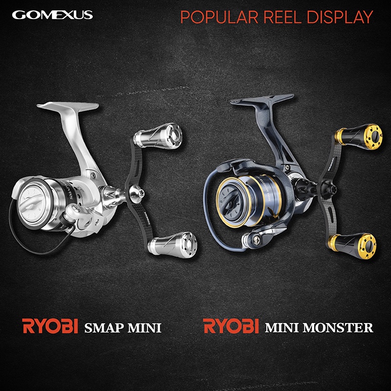 GOMEXUS Máy Câu Cá Mini Bằng Carbon 82mm TORAY Chuyên Dụng Cho Ryobi Ultra power Monster Ultra lite