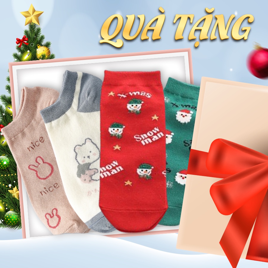 Tất nữ cổ ngắn Fm Style hoạ tiết thêu nhiều hình xinh xắn chất cotton co giãn mềm mịn 211100025