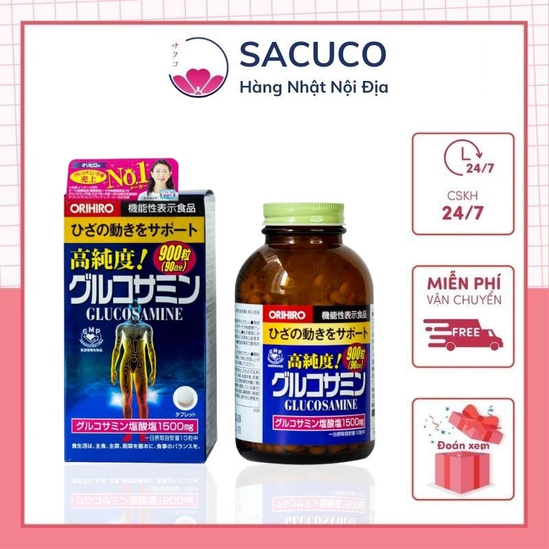 Viên uống xương khớp Glucosamine Orihiro, viên bổ xương khớp Glucosamin Orihiro Nhật Bản