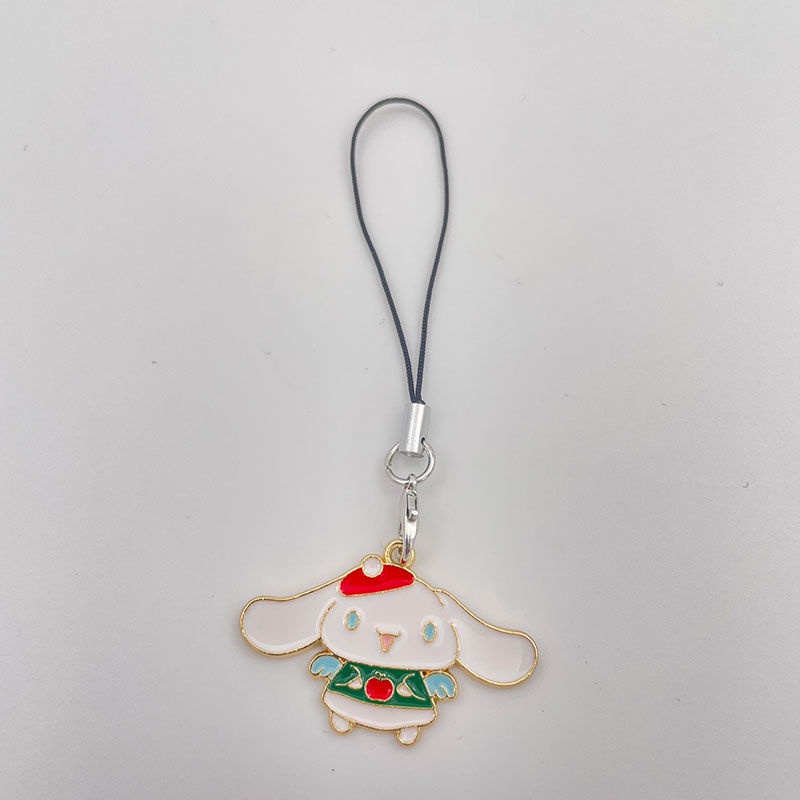 Phụ Kiện Mặt Trang Trí Điện Thoại Họa Tiết Chú Chó Cinnamon Dễ Thương