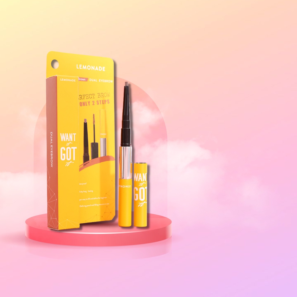 Chì Kẻ Mày 2 Đầu Lemonade Want It Go It Dual Eyebrow 2g + 2ml