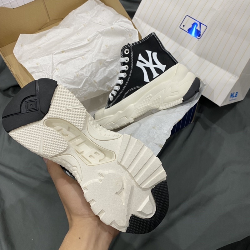 Giày Thể Thao MLB Chunky High Độn Đế 6cm, MLB Chunky High Siêu Phẩm Hot Trend Nam Nữ Full Box Bill + Sẵn Hàng