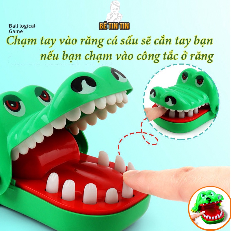 Đồ Chơi Cá sấu Cắn Tay Có 2 Loại To Nhỏ Cho Bé - Đồ Chơi Giải Trí Vui Nhộn