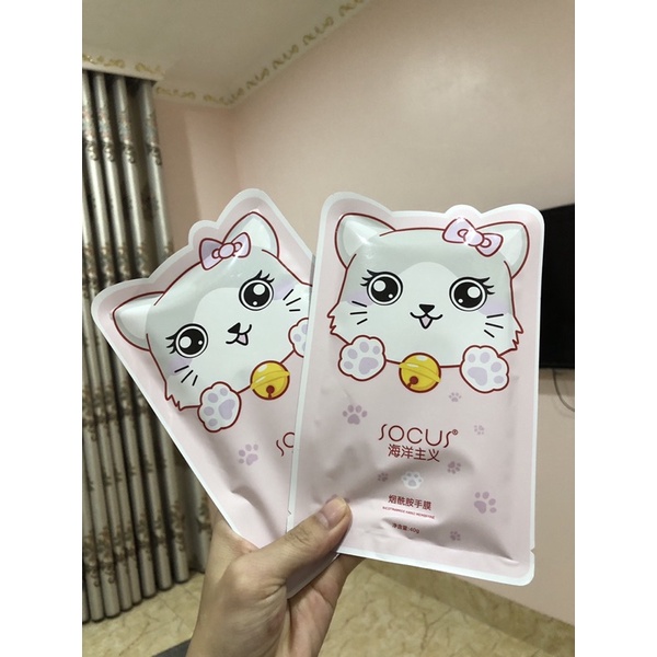Mặt Nạ Tay Mèo Làm Trắng Da-Dưỡng Ẩm-Dưỡng Da-Tẩy Tế Bào Da Chết-Bảo Vệ Da (check hàng chính hãng bằng QR code)
