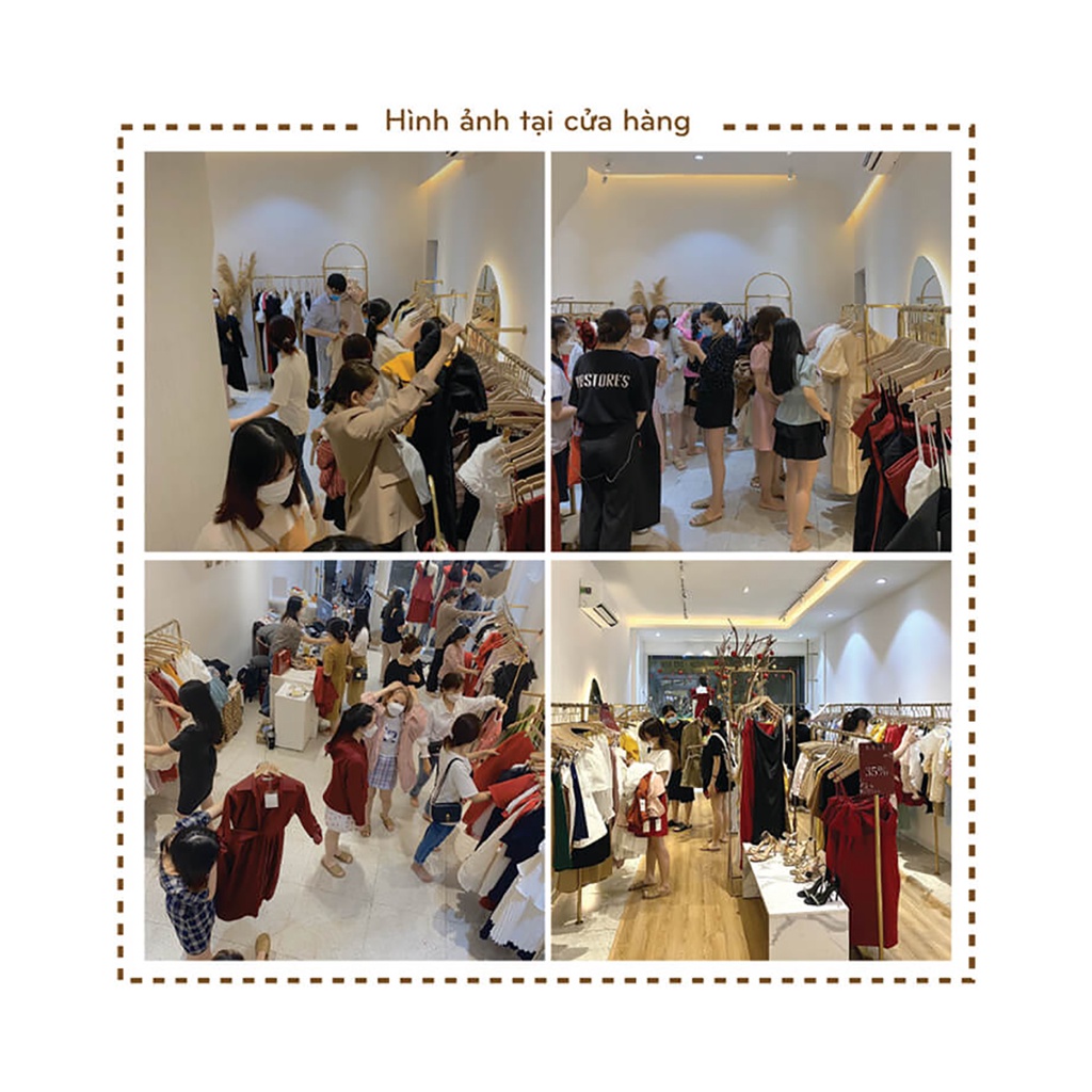 BBSTORE'S Áo Tay Dài Cổ Yếm Thời Trang Dự Tiệc Đi Dạo Cực Xinh -A1239