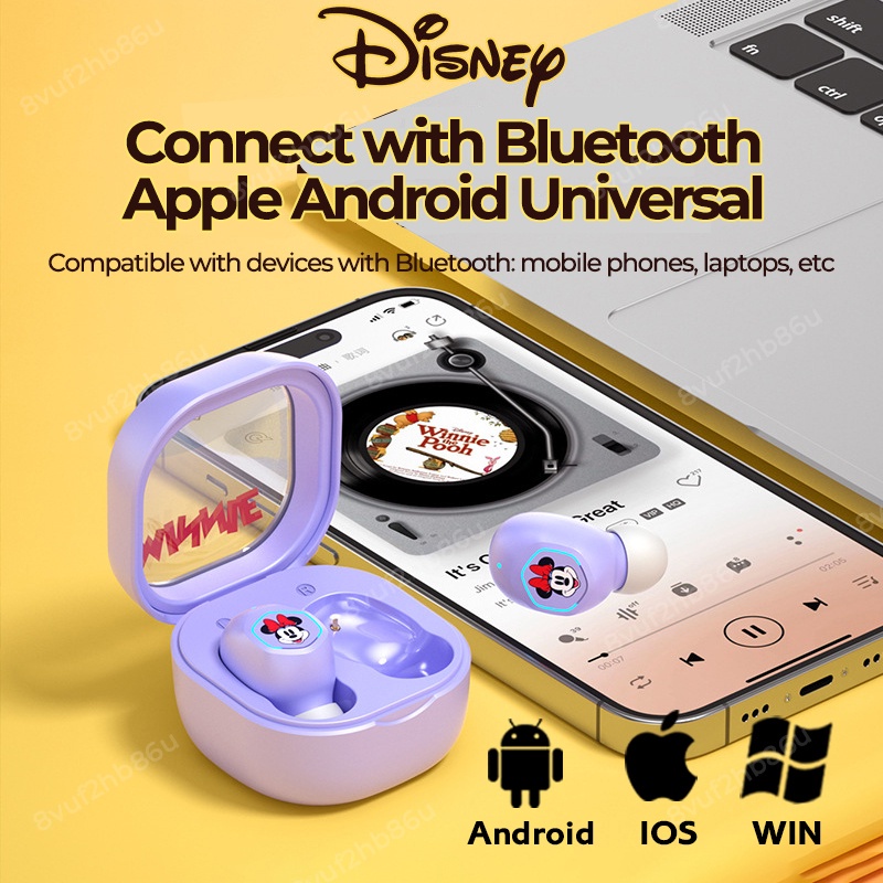 Tai Nghe Bluetooth Không Dây Disney LF220 TWS V5.2 Âm Thanh Hifi Micro Đàm Thoại Chống Nước Chống Ồn