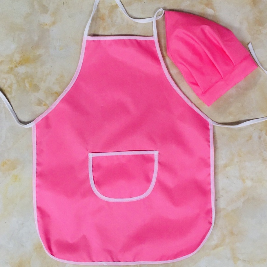 🍄 Sỉ Tạp Dề + Mũ Cho Bé Mầm Non Dài Thân 42cm. Bộ Yến + Nón Cho Bé Hóa Trang, Hướng Nghiệp Tại Hà Nội