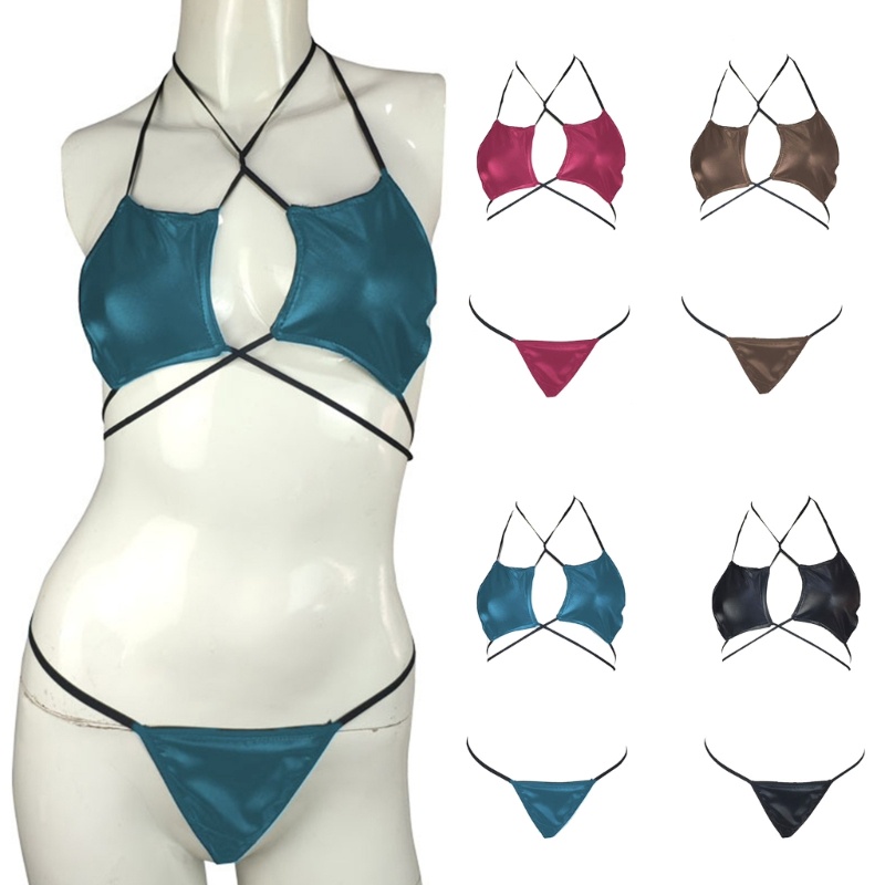 Bộ Bikini 2 Mảnh Cột Dây Họa Tiết Ngôi Sao Quyến Rũ Cho Nữ