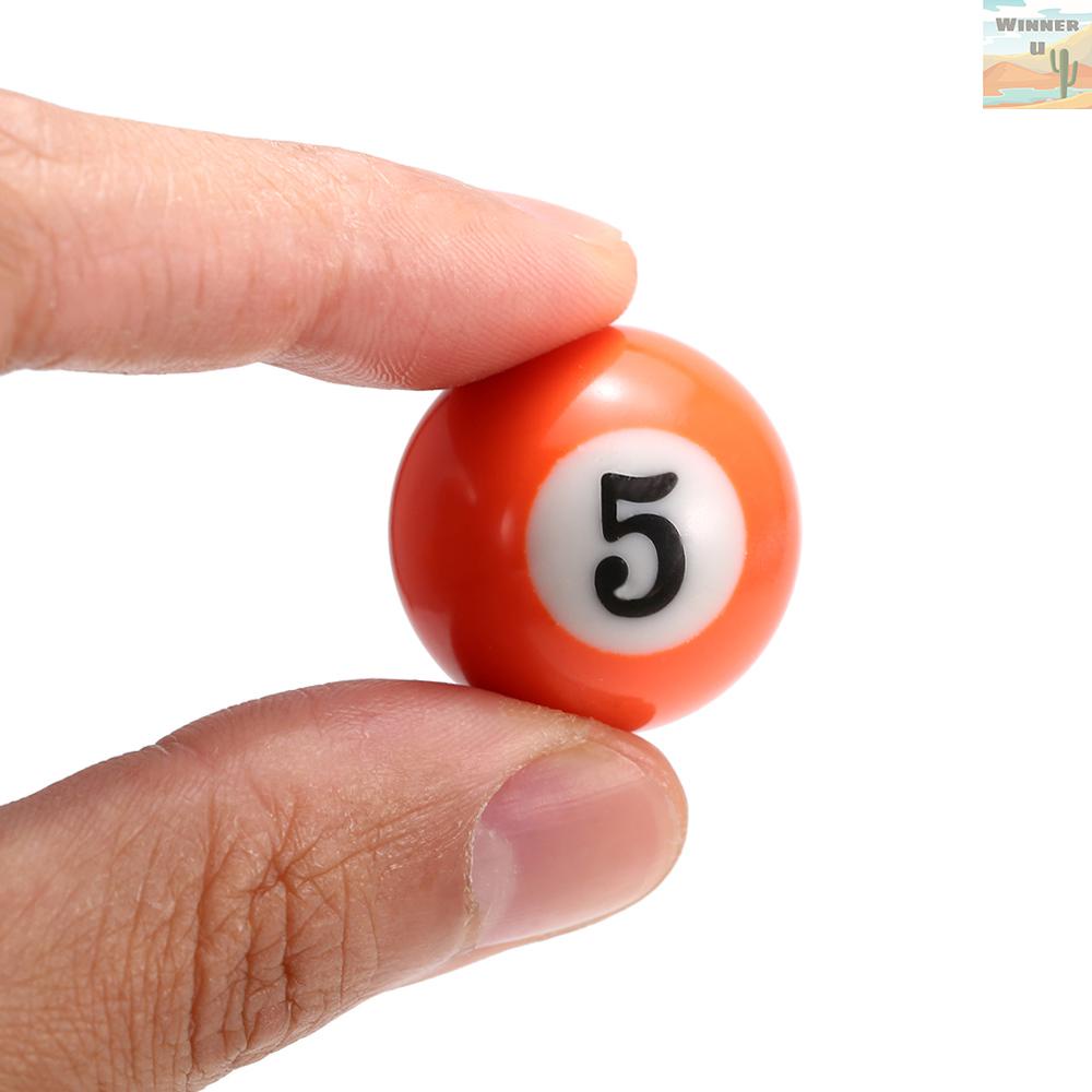 1 Bộ Bóng Bida Nhỏ Bằng Nhựa Resin Kích Thước 25MM / 38MM Cho Bé