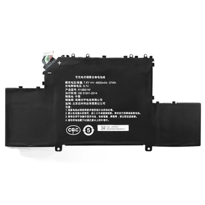 New 7.6V 37Wh 4900mAh R10B01W Laptop Battery Compatible with Xiaomi Air 12.5 inch Series Notebook Battery